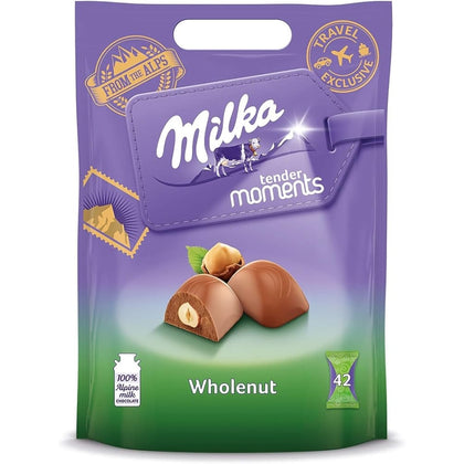 Assorted 6 Milka Chocolate Oreo, Alpine Milk, LU, Milka Whole Nuts,  Caramel, Strawberry. Includes Our Exclusive HolanDeli Chocolate Mints